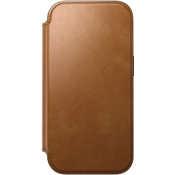 Nomad Modern Leather Folio MagSafe kožené puzdro iPhone 17 Pro English Tan - Puzdra - Obrázok 7031479d74b14b8db74a737b28c9737b