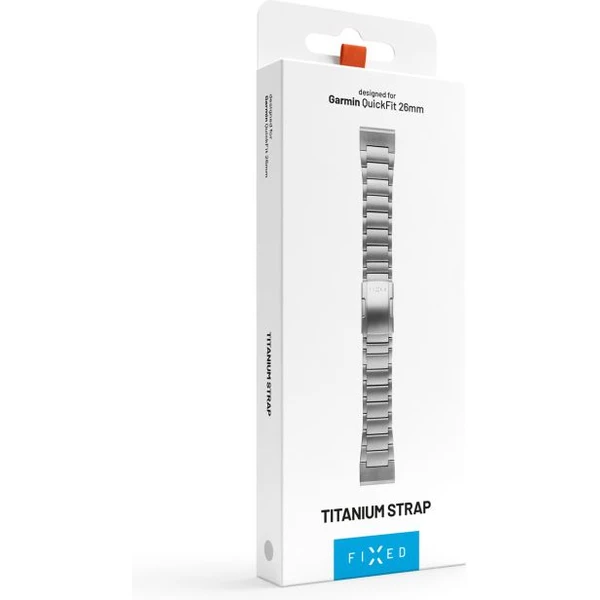 FIXED Titanium Strap titánový remienok Garmin QuickFit 26mm, prírodný titán - Remienky - Obrázok 704de5578b7d414795505df9badf7376