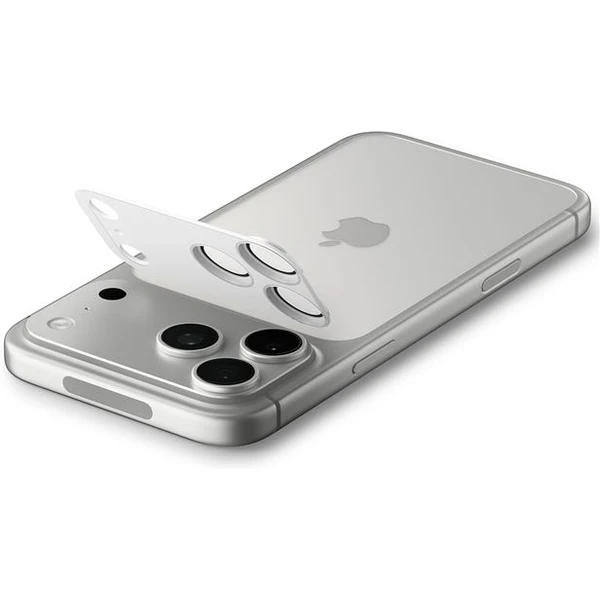 Spigen Glass TR EZ Fit Optik Pro XL sklo na fotoaparát iPhone 17 Pro Max strieborné - Ochranné fólie a sklo - Hlavný obrázok
