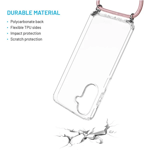 FIXED Pure Neck kryt s ružovou šnúrkou na krk pre Samsung Galaxy A26 5G - Puzdra - Obrázok 705603ca6baa476bb1d3bd208c10c246