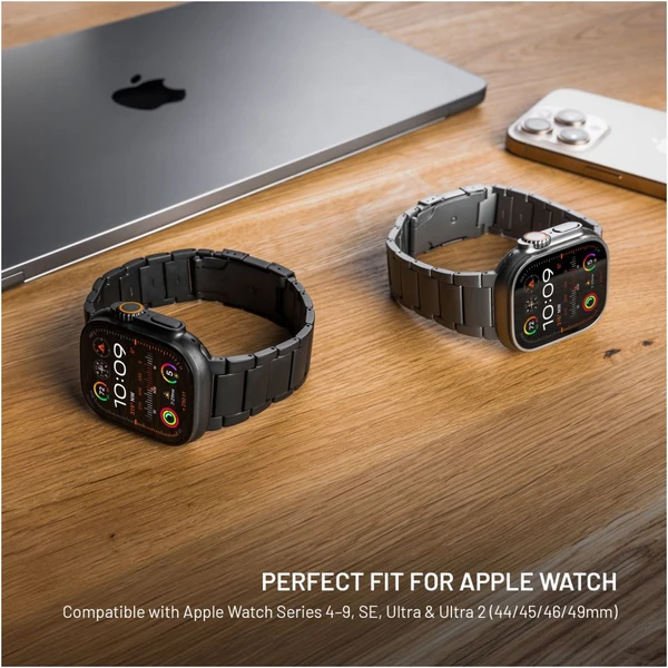 FIXED Titanium Strap titánový remienok Apple Watch 44/45/46/49mm, čierny - Remienky - Obrázok 7058079181b7454fa8050d47cc183cef