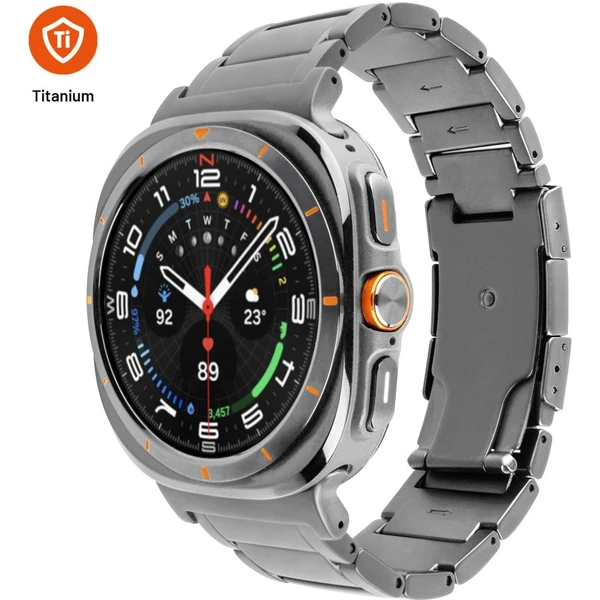 FIXED Titanium Strap remienok Samsung Galaxy Watch Ultra, prírodný titán - Remienky - Hlavný obrázok
