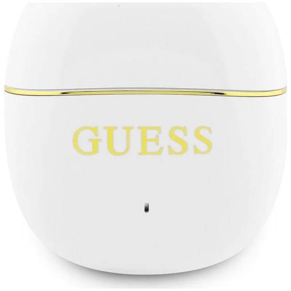 Guess Gold Line Glossy Classic Logo TWS Bezdrôtové Slúchadlá White - Slúchadlá - Obrázok 70718204d1874058a42eb049ae60f819