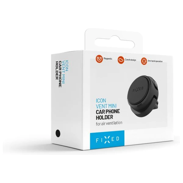 FIXED Icon Air Vent Mini magnetický držiak do ventilácie čierny - Držiaky - Obrázok 707fae1dbb2d4f2d8586dfd957764544