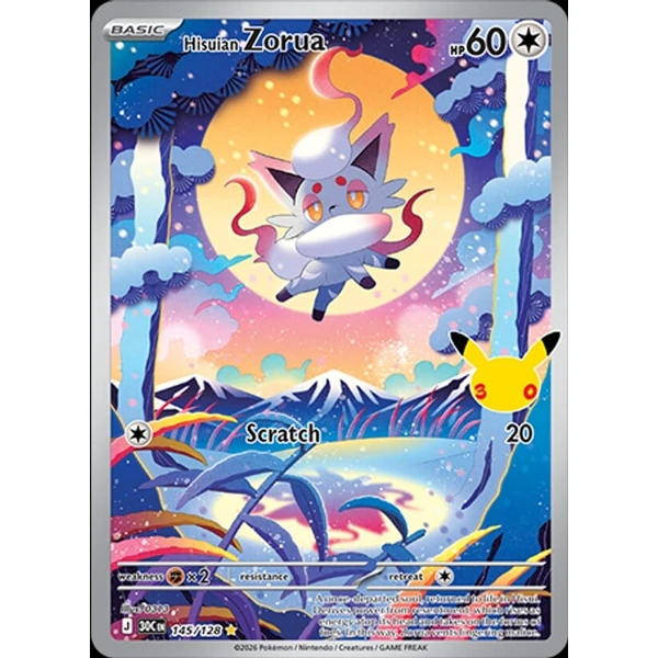 Hisuian Zorua (30C 145) - 30th Celebration [Holo] - Kusové karty - Hlavný obrázok