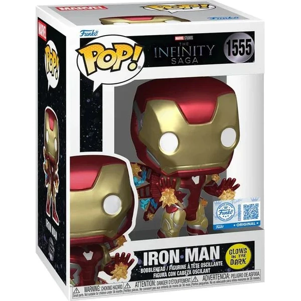 Funko POP! #1555 Marvel Plus: Avengers: Endgame - Iron Man Beams (GITD) - Funko POP! - Obrázok 70JM000K01