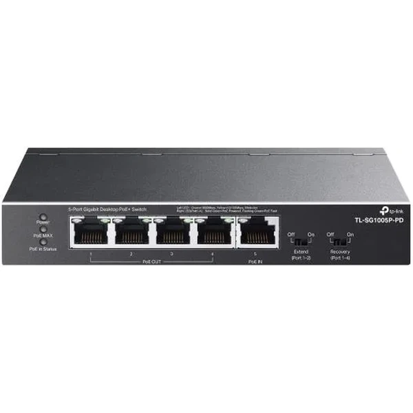 TP-Link TL-SG1005P-PD prepínač - Switche - Hlavný obrázok