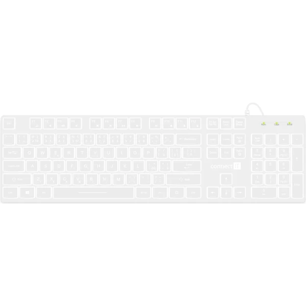 CONNECT IT Chocolate WhiteStar kancelárska podsvietená klávesn - Klávesnice - Obrázok 70N0000P01