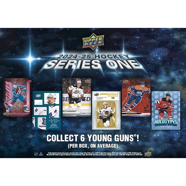Hokejové karty 2024-25 Upper Deck Series 1 Hockey Hobby Box - Hokejové karty - Obrázok 70YA000L01