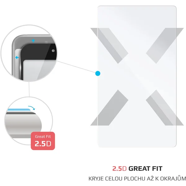 FIXED 2,5D tvrdené sklo 0,33mm Nintendo Switch OLED číre - Ochranné fólie a sklo - Obrázok 70Z7300401