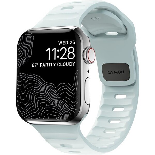 Nomad Sport Strap S/M remienok pre Apple Watch 42/41/40/38mm Ice Blue Glow