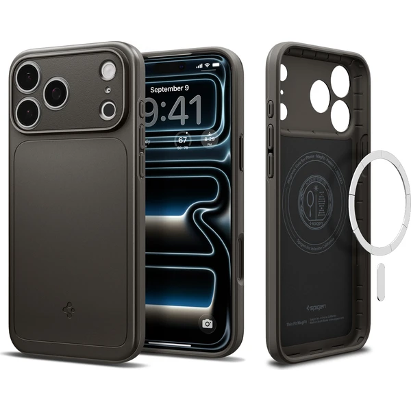 Spigen Thin Fit MagSafe kryt iPhone 18 Pro/17 Pro gunmetal - Puzdra - Obrázok 70cdf1574cf64a87953ef176bc19ac1a