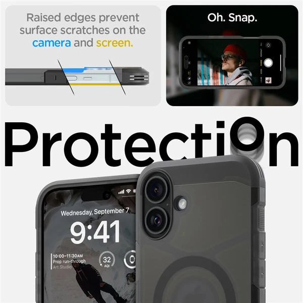 Spigen Tough Armor MagSafe kryt iPhone 16 frost black - Puzdra - Obrázok 70d178dcf2964837abc3d5ad8242f2eb
