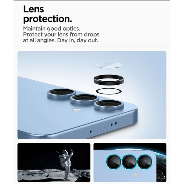Spigen Glass TR EZ Fit Optik Pre HD sklá na fotoaparát Samsung Galaxy S25 čierna (2 ks) - Ochranné fólie a sklo - Obrázok 70ec6b863ad64e28942a7656aeda26e3