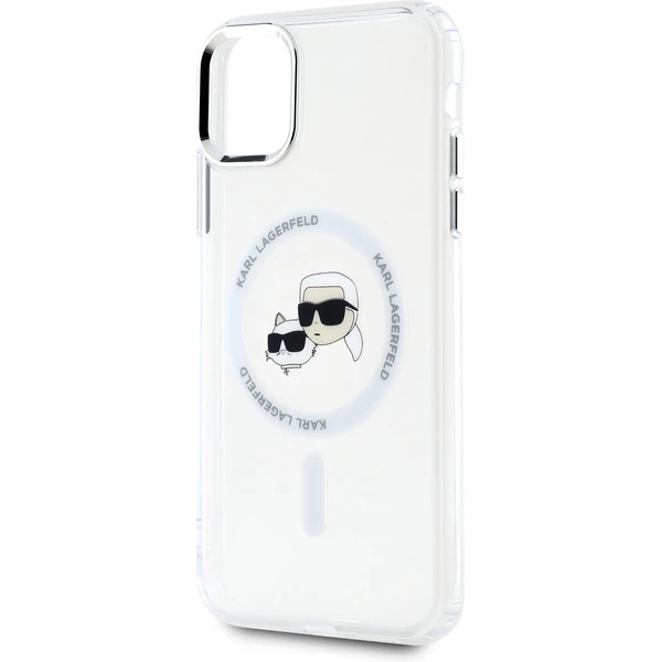 Karl Lagerfeld IML K&CH Heads Metal Frame MagSafe zadný kryt pre iPhone 11 číry - Puzdra - Obrázok 70fd1476b2da4463a5cb6a0c251022e1