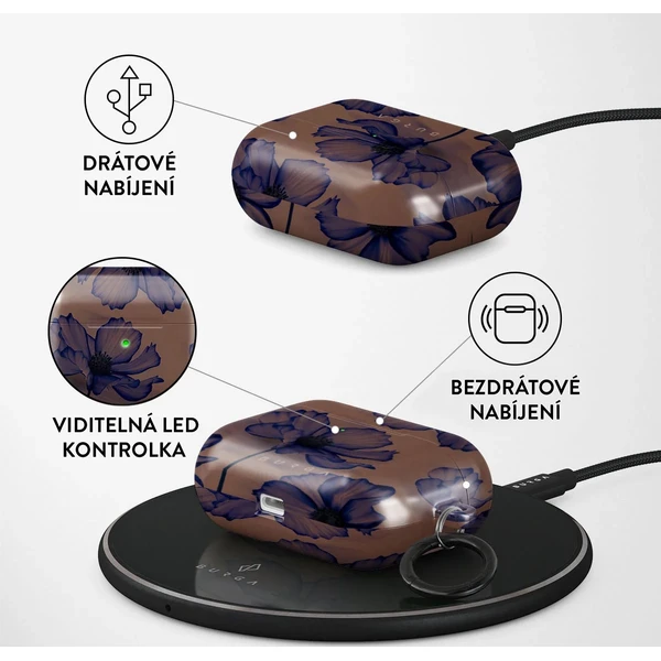 Burga puzdro pre Airpods Pro Velvet Night - Puzdra - Obrázok 71087bda17c14220bfac53269ef41ba4