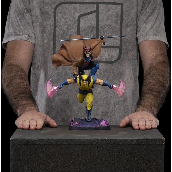 Soška Iron Studios Deluxe Art Scale 1/10 X-Men '97 - Gambit & Wolverine 29 cm - Sochy a sošky - Obrázok 710R000K01