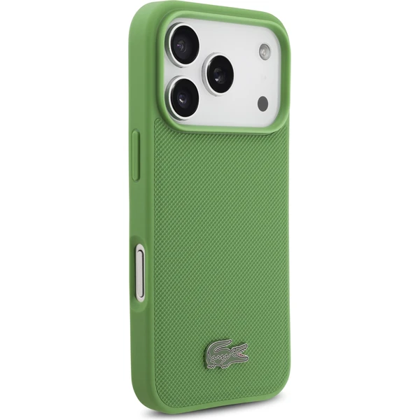 Lacoste Iconic Petit Pique MagSafe kryt + peňaženka iPhone 17 Pro zelený - Puzdra - Obrázok 71142f543377490082e2f7987af40168