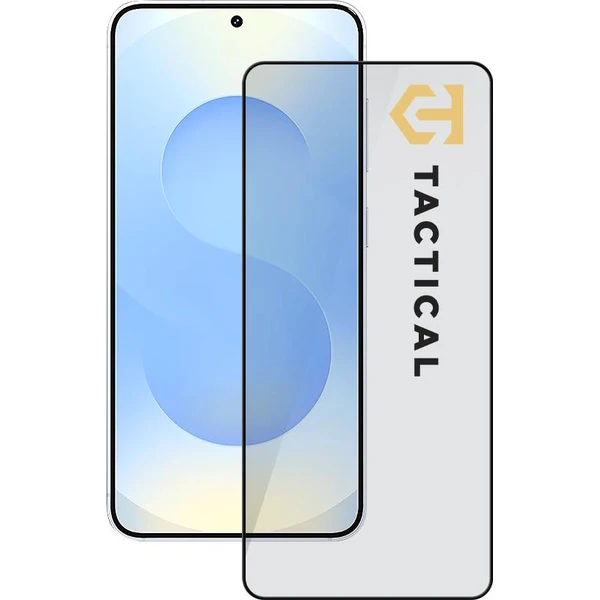Taktický sklenený štít 5D sklo pre Samsung Galaxy S26+ čierne - Ochranné fólie a sklo - Hlavný obrázok