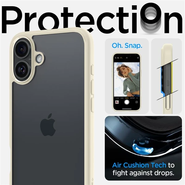 Spigen Ultra Hybrid kryt iPhone 16 Plus mute beige - Puzdra - Obrázok 711a79d5020a459a808dd205f32435ee