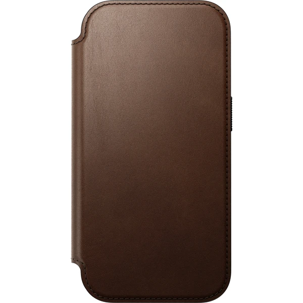 Nomad Modern Leather Folio MagSafe kožené puzdro iPhone 18 Pro Brown - Puzdra - Obrázok 712f4c7542e04bf995cf2b1df7848b2c