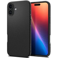 Spigen Liquid Air kryt iPhone 16 Plus matte black - Puzdra