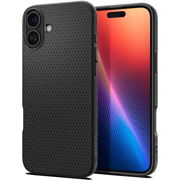 Spigen Liquid Air kryt iPhone 16 Plus matte black - Puzdra - Hlavný obrázok