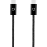 OBAL:ME Super Fast USB-C/USB-C Pletený kábel 60W 1m čierny - Káble a redukcie