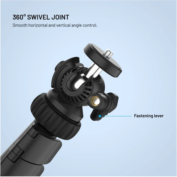 FIXED Creator Tripod extra dlhý statív (1,9 m), 1/4" závit, čierny - Držiaky - Obrázok 7164b6389a5a4d54827115c111fabdc7