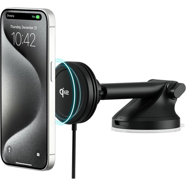 E-shop iOttie Velox MagSafe Qi2 Wireless Dash & Windshield Mount držiak do auta čierny