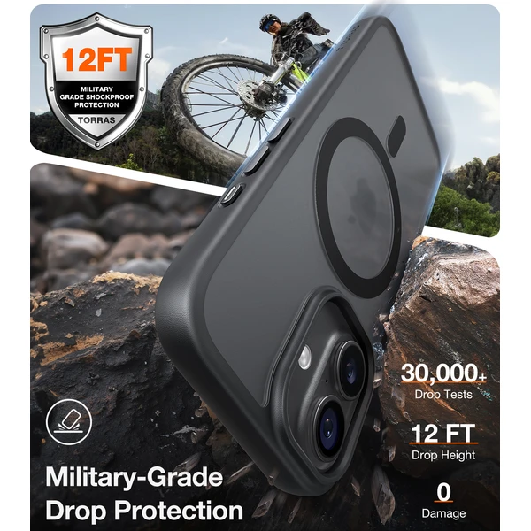 Torras Guardian MagSafe kryt iPhone 17 čierny - Puzdra - Obrázok 7167ec1020f94b24be06b1bc92a792c1
