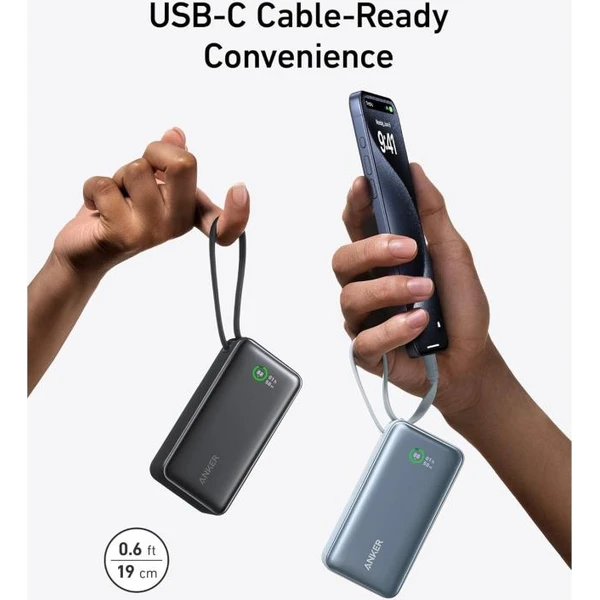 Anker 545 powerbanka 10000mAh, 30W s káblom USB-C zelená - Powerbanky - Obrázok 717031b6d3ff461fb5e347ce6531a456