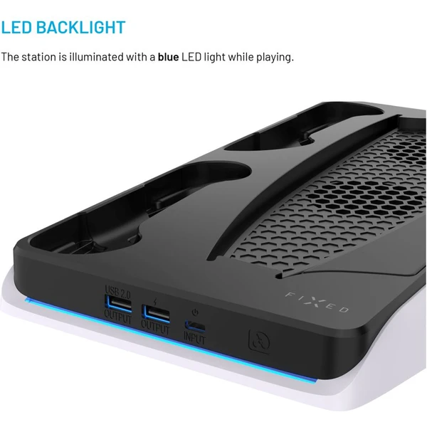FIXED nabíjacia stanica s chladením pre PlayStation 5 a DualSense čierna - Nabíjačky - Obrázok 71973eeca5994fc8b7443df5368a6f48