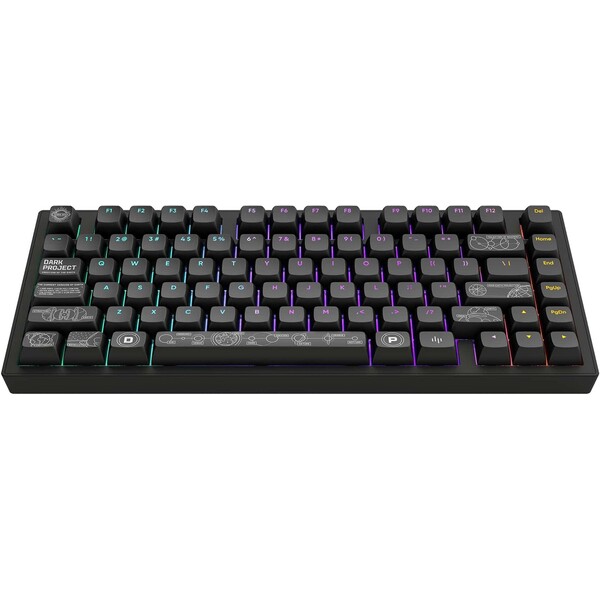 Dark Project ALU81A Terra Nova bezdrôtová mechanická klávesnica (US) čierna