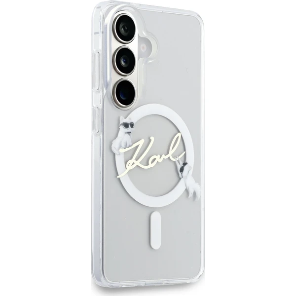 Karl Lagerfeld IML Choupette Karl Script Logo Magnetický kryt Samsung Galaxy S26 číry - Puzdra - Obrázok 71ac706f0b7447d48598bb44c292d8fd