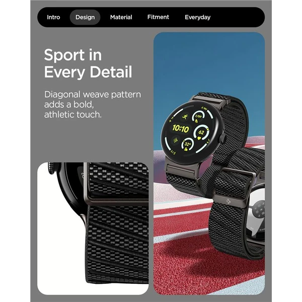 Spigen Lite Fit X Band remienok Google Pixel Watch 4/3/2/1 (41mm) čierny - Remienky - Obrázok 71bf2cc6c58c4879ae406d918ae819ef