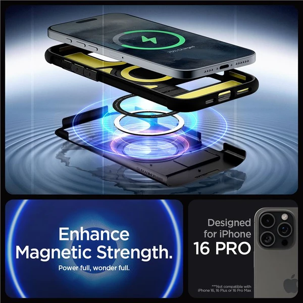Spigen Slim Armor MagSafe kryt iPhone 16 Pro black - Puzdra - Obrázok 71c87b45d01a4bd89f9166a02adb8d4b