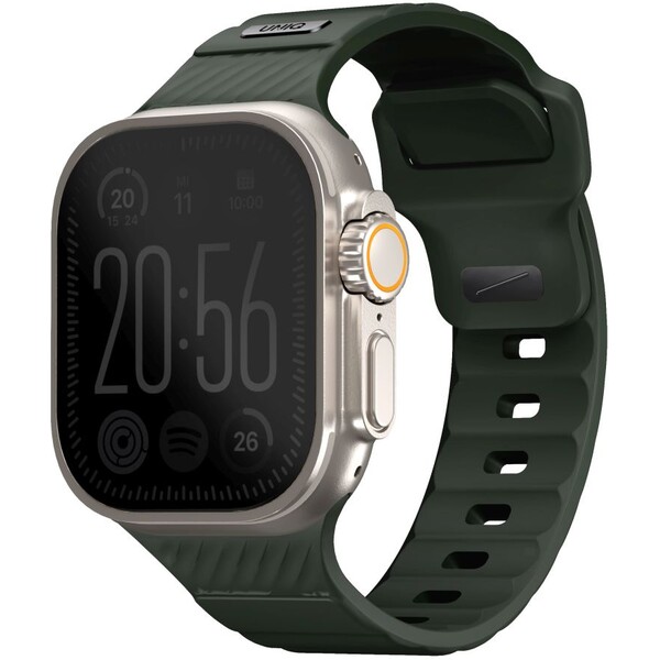 E-shop UNIQ Stride FKM Rubber vodeodolný remienok Apple Watch 49/45/44/42mm tmavo zelený
