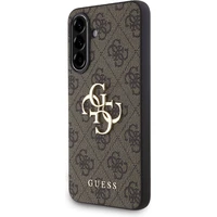Guess PU 4G Metal Logo Zadný Kryt pre Samsung Galaxy A36 Brown - Puzdra