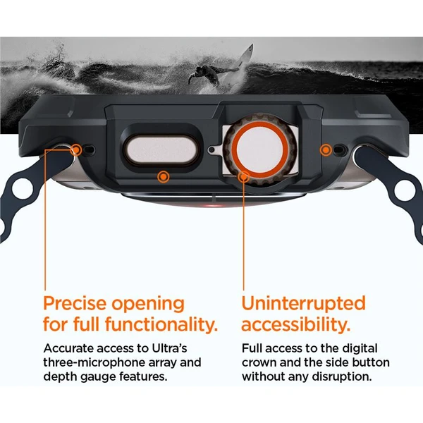 Spigen Lock Fit kryt Apple Watch Ultra 3/2/1 (49mm) čierny - Puzdra - Obrázok 71f41e2cf07544d9a57a25192a07267a