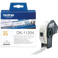 Brother DK11204 samolepiace štítky biele 17 mm x 54 mm - Pásky pre štítkovače