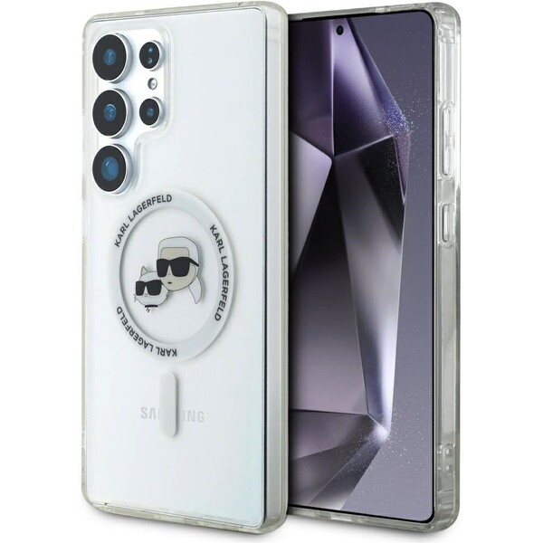 E-shop Karl Lagerfeld IML K&CH Heads MagSafe kryt Samsung Galaxy S25 Ultra číry