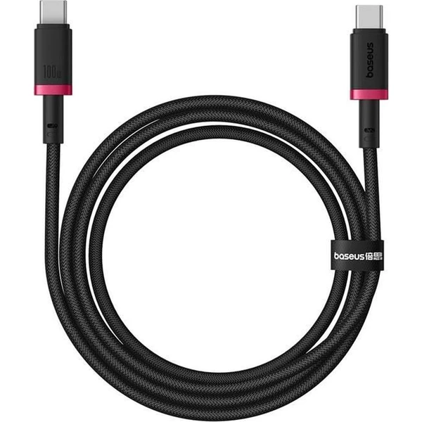Baseus Dura USB-C/USB-C napájací kábel 100W 1m červeno/čierny - Káble a redukcie - Obrázok 722R000K01