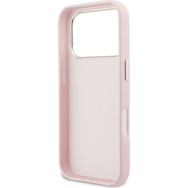 Guess PU Resin Logo kryt iPhone 17 Pro Max ružový - Puzdra - Obrázok 722a1f64cb2f448ebac2feaa9ad68ed5