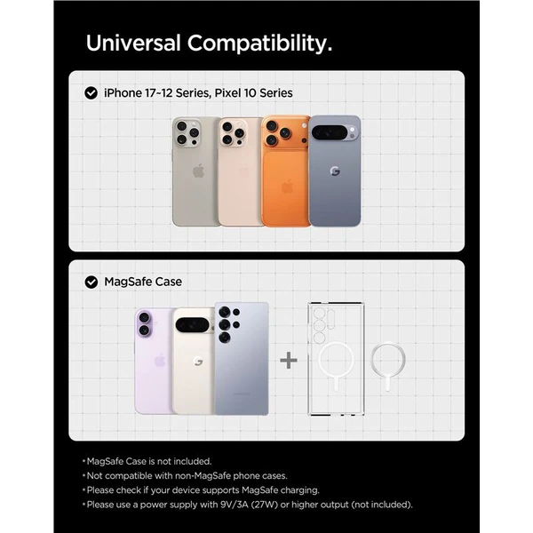 Spigen Essential Qi2/MagSafe držiak do ventilácie s nabíjaním čierny - Držiaky - Obrázok 722b8089f34e4ebaa828737c815eeb18