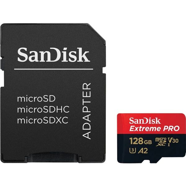 SanDisk Extreme PRO microSDXC 128GB + SD adaptér - Pamäťové karty - Obrázok 7232000P01