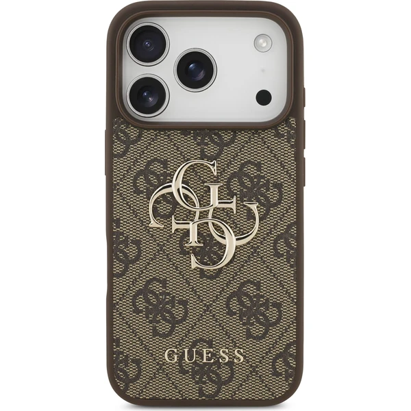 Guess PU 4G Metal Logo kryt iPhone 17 Pro hnedý - Puzdra - Obrázok 72498589c9784535b1e6480345955cf2