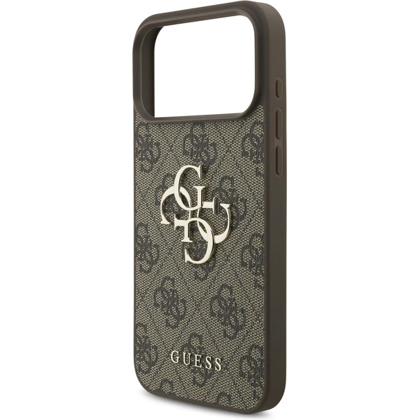 Guess PU 4G Metal Logo Strap kryt iPhone 17 Pro Max hnedý - Puzdra - Obrázok 727ae22ec2eb49c498af79f9f2592937