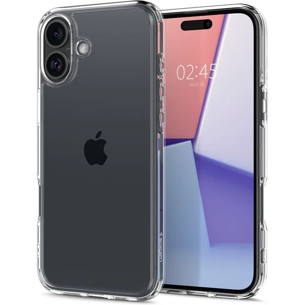 Spigen Crystal Hybrid kryt iPhone 16 crystal clear - Puzdra - Hlavný obrázok