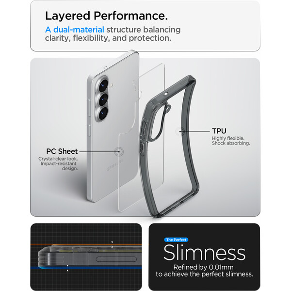 Spigen Ultra Hybrid kryt Samsung Galaxy S26 šedý - Puzdra - Obrázok 7287172c9cb24f69983607aa1ddb3acc